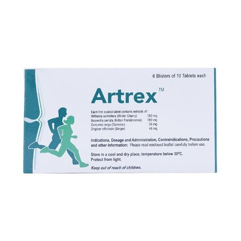 Thuốc Artrex Atra điều trị viêm khớp dạng thấp và thoái hóa khớp (6 vỉ x 10 viên)