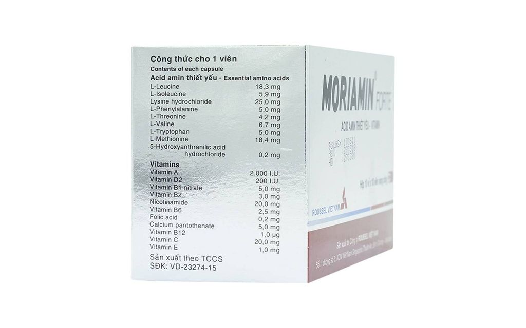 Thuốc Moriamin Forte Roussel duy trì và phục hồi sức khỏe (100 viên)