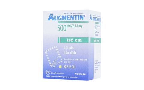 Bột Augmentin 500mg/62.5mg GSK điều trị nhiễm khuẩn (12 gói)