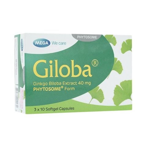 Giloba (3*10) - hỗ trợ điều trị suy tuần hoàn não (3 vỉ x 10 viên)