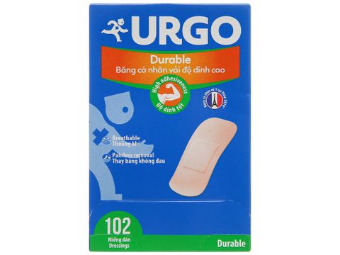 Băng cá nhân Urgo Durable màu da 102 miếng