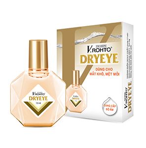V.Rohto DryEye - Nhỏ mắt, dưỡng mắt, khô mắt, mỏi mắt, cận thị.