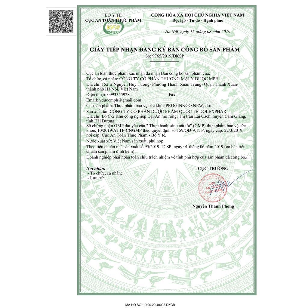 Hoạt huyết dưỡng não Proginkgo New bổ não, tăng cường tuần hoàn não, tăng cường trí nhớ, phục hồi sau tai biến