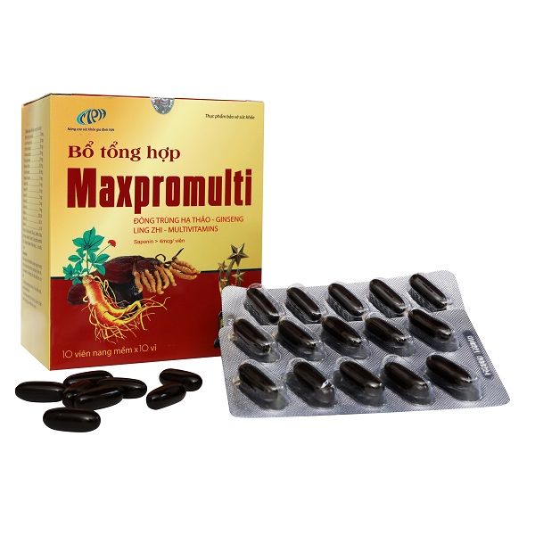 Viên bổ tổng hợp Maxpromulti bồi bổ sức khỏe, tăng cường hệ miễn dịch - Hộp 100 viên