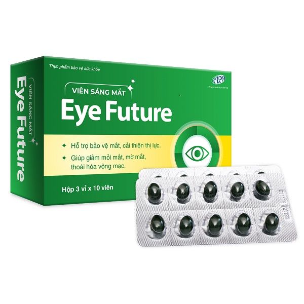 Viên bổ mắt Eye Future giúp bảo vệ, tăng cường thị lực, điều trị hiệu quả các bệnh lý về mắt.