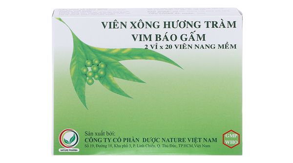 Viên xông Hương Tràm Vim Báo Gấm sát khuẩn hô hấp, giải cảm (2 vỉ x 20 viên)