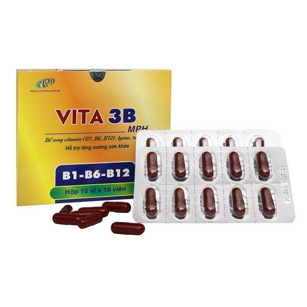 Viên uống Vitamin tổng hợp Vita 3B bổ sung Vitamin nhóm B - Hộp 100 viên