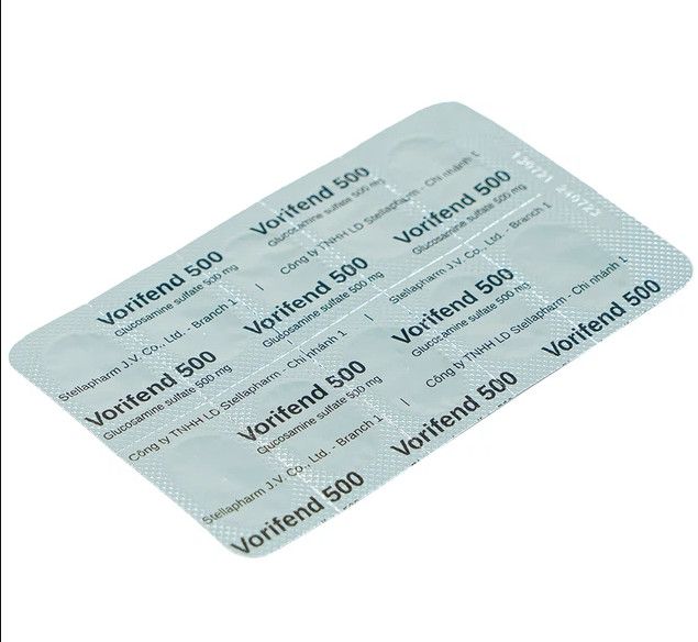 Thuốc Vorifend 500 Stella giảm triệu chứng của thoái hoá khớp gối (6 vỉ x 10 viên)