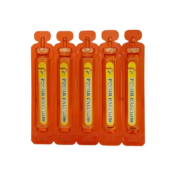 Ống uống bổ sung Canxi cho trẻ Focus Calcium giúp xương và răng chắc khỏe hỗ trợ phát triển chiều cao ở trẻ nhỏ