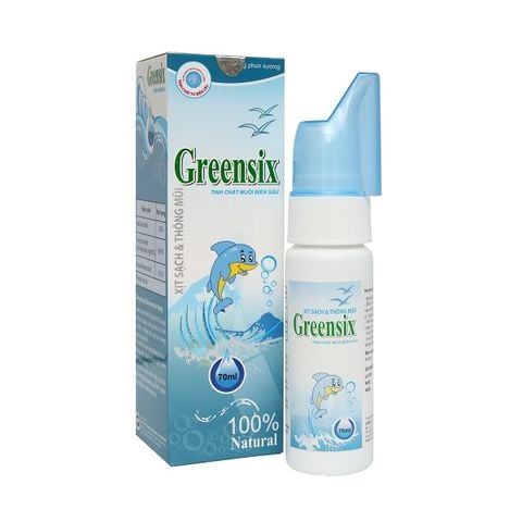 Lọ xịt mũi vệ sinh mũi GreenSix kháng khuẩn, kháng viêm, giúp phòng ngừa viêm mũi, viêm xoang