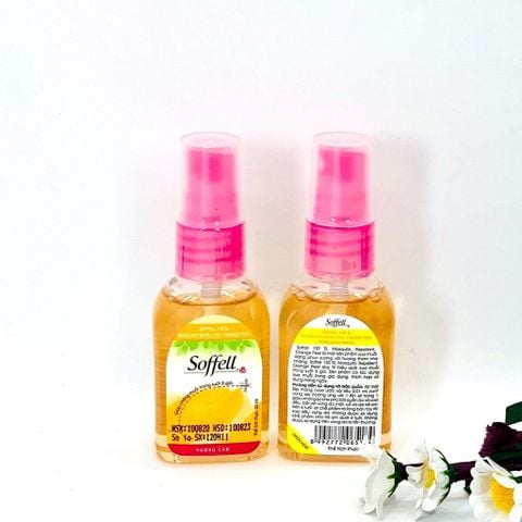 Xịt chống muỗi dạng phun sương hương cam Soffell chai 30ml