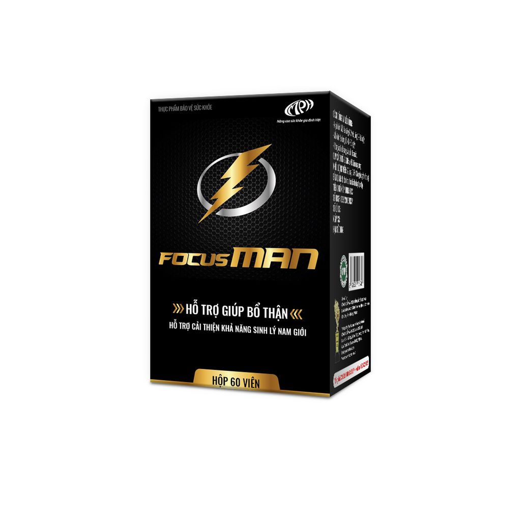 Bổ thận nam Focusman -Tăng cường sinh lý, bổ thận tráng dương - Lọ 60 viên