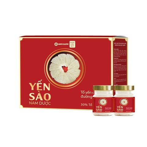 Yến sào Nam Dược- Chưng đường phèn ( Hộp 6 lọ)