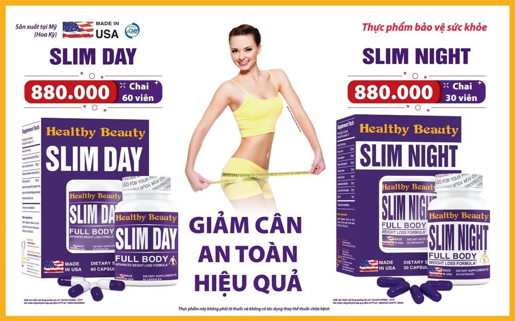 Slim day Healthy Beauty ( lọ 60 viên)