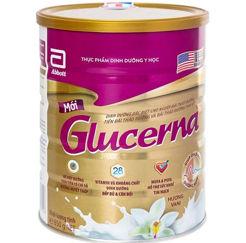 Sữa bột Abbott Glucerna bổ sung vitamin, khoáng chất cho người tiểu đường (850g)