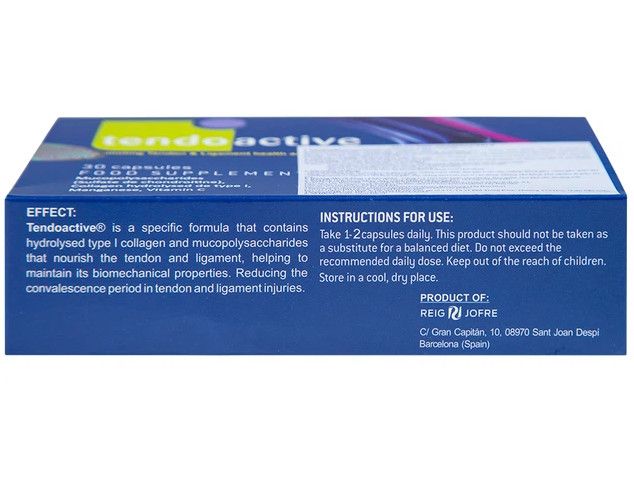 Viên uống Tendoactive Bioiberica bổ sung dưỡng chất nuôi dưỡng gân và dây chằng (30 viên)