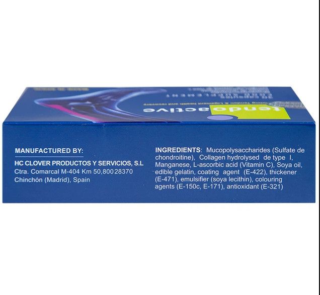 Viên uống Tendoactive Bioiberica bổ sung dưỡng chất nuôi dưỡng gân và dây chằng (30 viên)