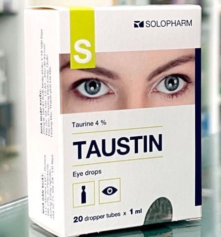 Dung dịch nhỏ mắt Taurine 4% - TAUSTINE - Nga  (20 ống x 0.4ml)