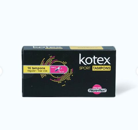 Băng vệ sinh Kotex Luxe Tampons (Hộp 16 Tampons loại vừa)