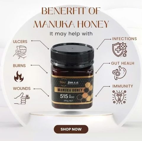 Mật Ong Manuka Mgo 515+ River Fam S.A (Úc) 250G
