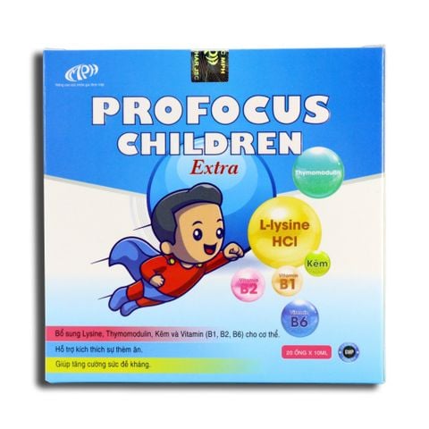 Vitamin tổng hợp cho bé ProFocus Children Extra- bổ sung đầy đủ dưỡng chất cho bé phát triển toàn diện 20 ống x 10ml