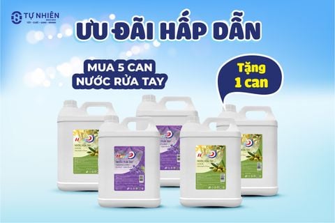 Combo Siêu Tiết Kiệm: Mua 5 Can Nước Rửa Tay Tặng Ngay 1 Can – Chất Lượng Hàng Đầu!