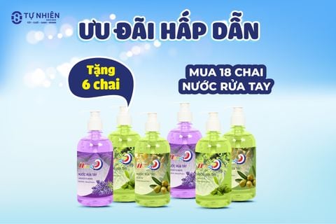 Mua 18 Tặng 6 - Nước Rửa Tay 2 Mùi Thơm Cao Cấp, Tiết Kiệm Hơn Mỗi Ngày!
