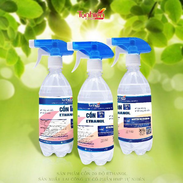 Cồn thực phẩm 70 độ vòi xịt dung tích 500ml