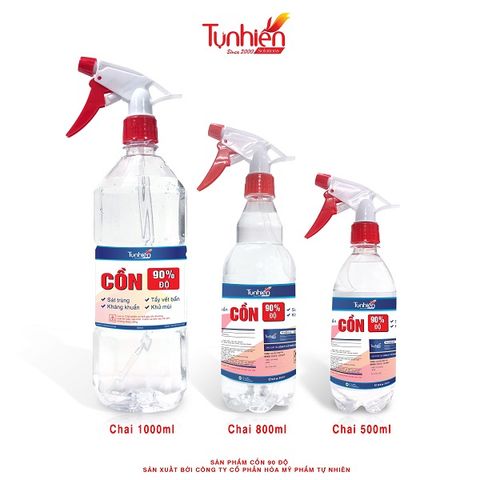 Cồn Ethanol 90 độ vòi xịt 1000ml