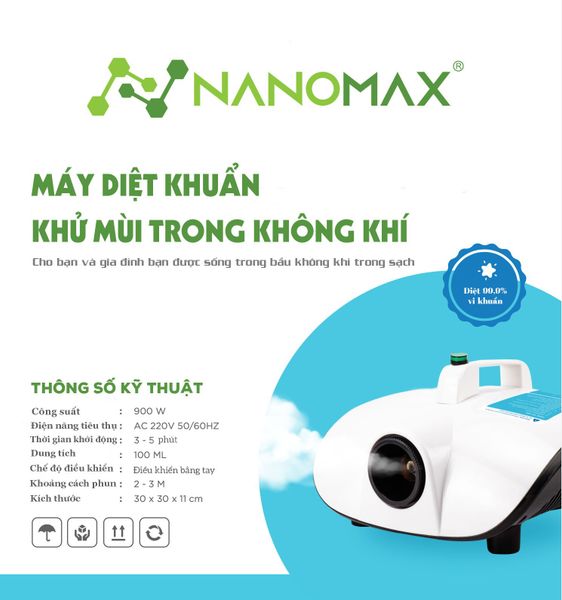 Máy phun khói khử khuẩn Nano Max DAPASO