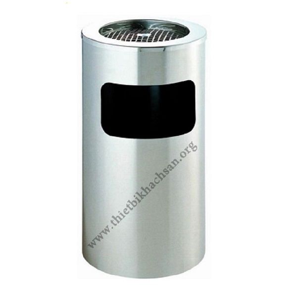 Thùng rác inox tròn nắp lật G-27A