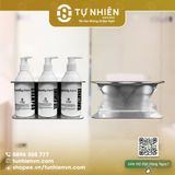 Bộ giá treo 3 bình xà phòng inox 304