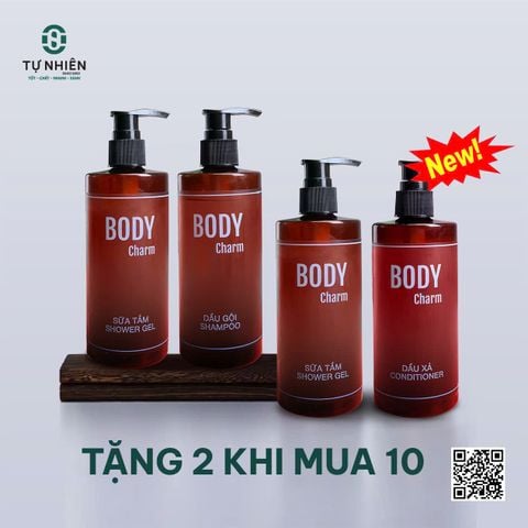 Combo 10 tặng 2 cho bộ mỹ phẩm chăm sóc cơ thể với dung tích 300ml