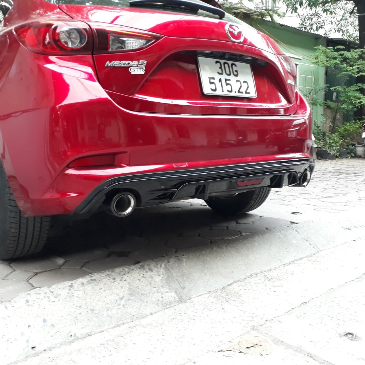 Lippo và Pô Akanovic thể thao cho Mazda 3 hatchback 2017-2019 – 8xauto