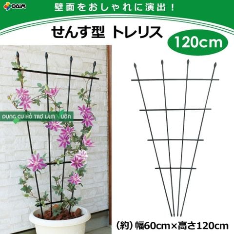  Khung hoa leo kiểu quạt Daim cao 120cm 