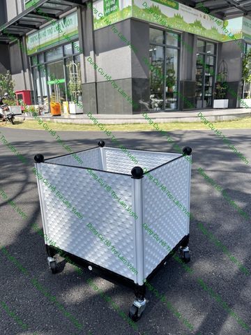  Chậu ghép trồng rau Daim có bánh xe đẩy 