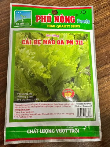  Hạt giống cải bẹ mào gà PN 711 
