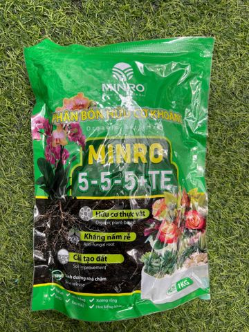  Phân bón hữu cơ khoáng Minro 5-5-5+TE (1kg) 