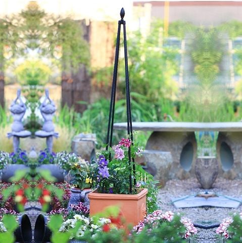  Khung trồng hoa hồng hình chóp Daim cao 120cm 