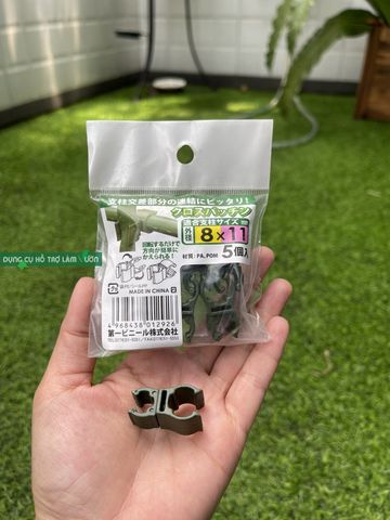  Kẹp nhựa làm giàn ống phi 8 liên kết ống phi 11 