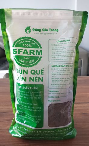  Phân trùn quế viên nén Sfarm cho cây kiểng 