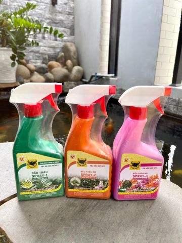  Combo 3 chai pân bón lá đầu trâu Spray 1-2-3 