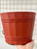  Chậu nhựa trồng cây KT 22x22x17cm màu nâu nhựa Duy Tân 