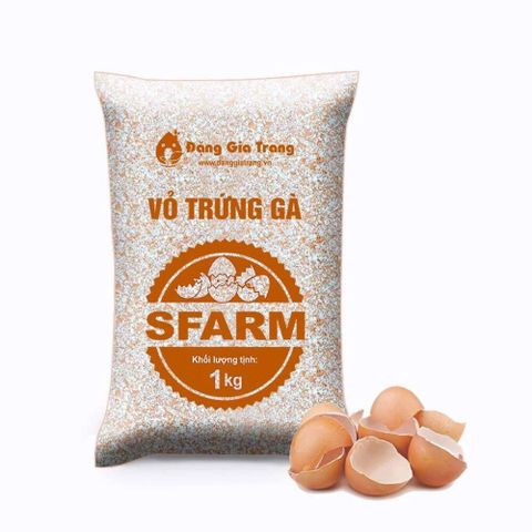  Vỏ trứng gà Sfarm đã xử lý gói 1kg 