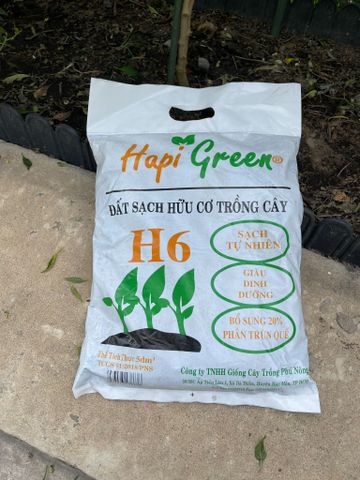 Đất sạch hữu cơ trồng cây 5dm3(khoảng 2KG) Hapi Green 