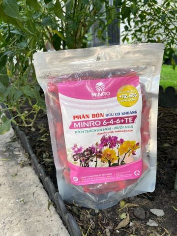  Phân bón hữu cơ khoáng Minro 6-4-6+TE ( 36 túi lưới) 
