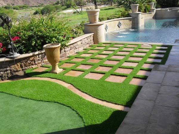  Cỏ nhân tạo - thảm cỏ nhân tạo - trang trí sân vườn 