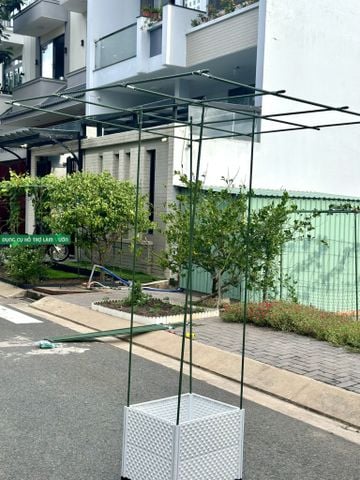  Bộ giàn leo ống thép bọc nhựa phi 16 Daim KHÔNG BAO GỒM CHẬU 