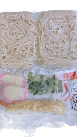 そばセット ※冷凍蕎麦、海老天、かまぼこ、 刻みねぎ、うどん粉末スープ入り