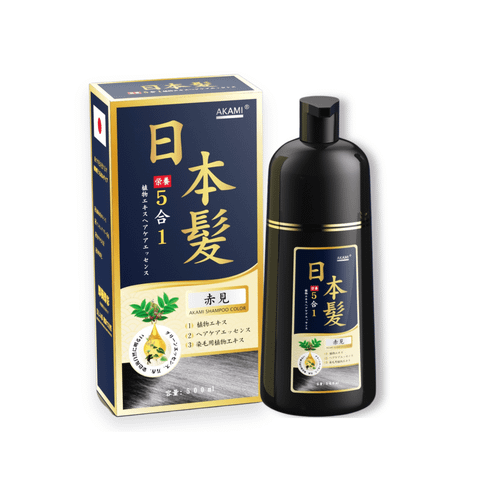 Dầu Gội Phủ Bạc 5 IN 1 Akami Nhật Bản - Phiên Bản Cao Cấp